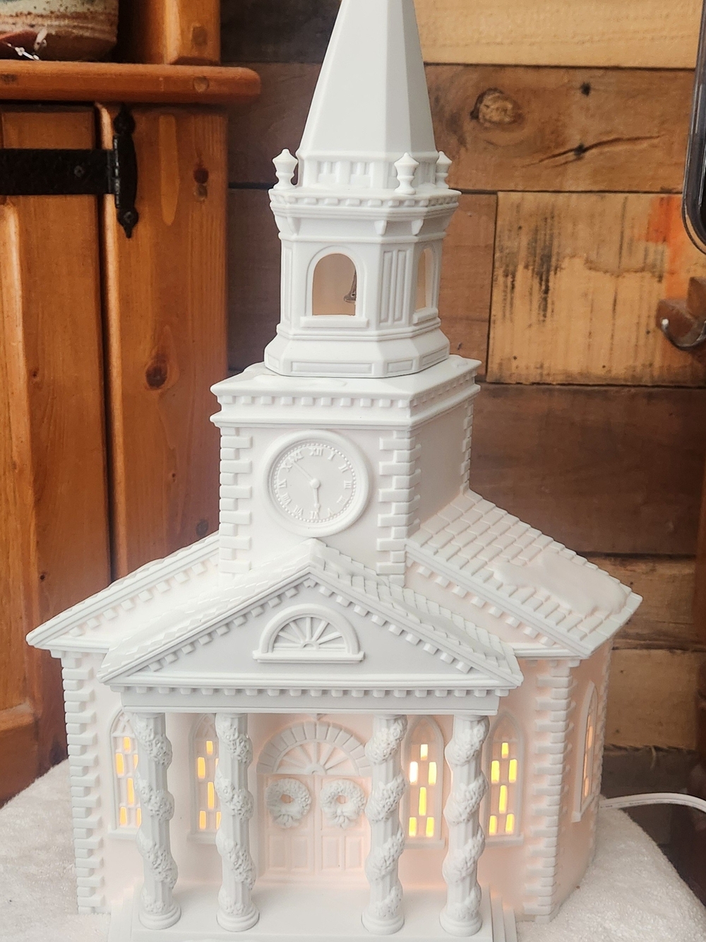 Dept 56 Winter Silhouette Cathedral Facade #7808 VTG 1992 - Gorgeous Porcelain